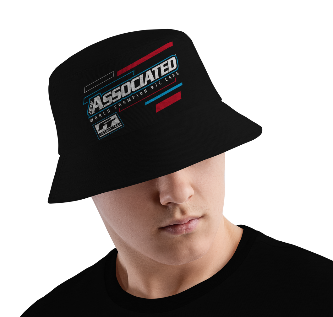 Team Associated V2 BLACK BUCKET HAT - 1117 - NO SPONSOR