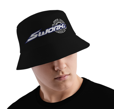 SWORKZ V1 BLACK BUCKET HAT - 1117 - NO SPONSOR