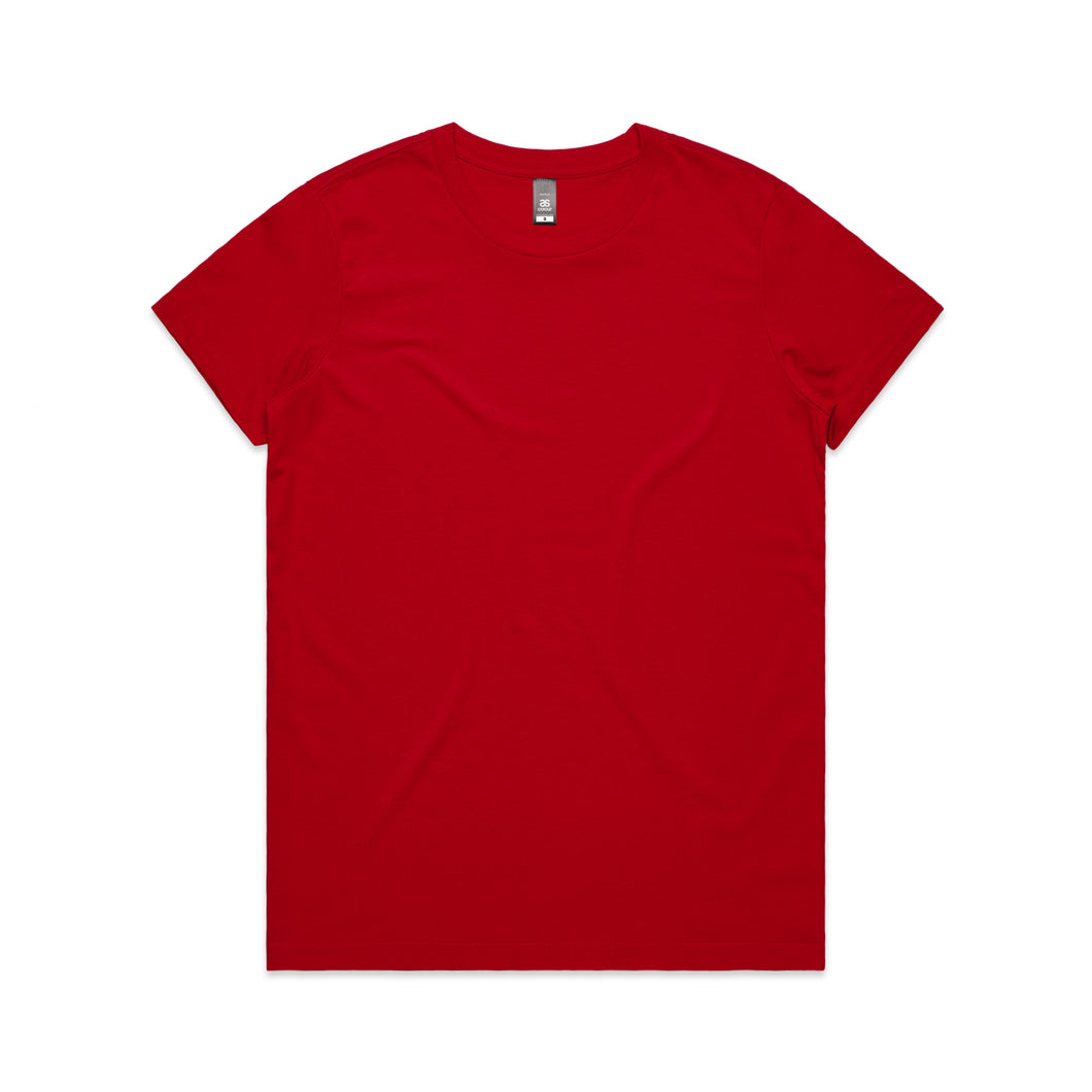 AS Colours (Red) WO'S MAPLE TEE  - 4001