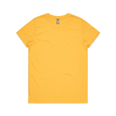 AS Colours (Yellow) WO'S MAPLE TEE  - 4001