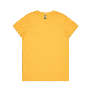 AS Colours (Yellow) WO'S MAPLE TEE  - 4001