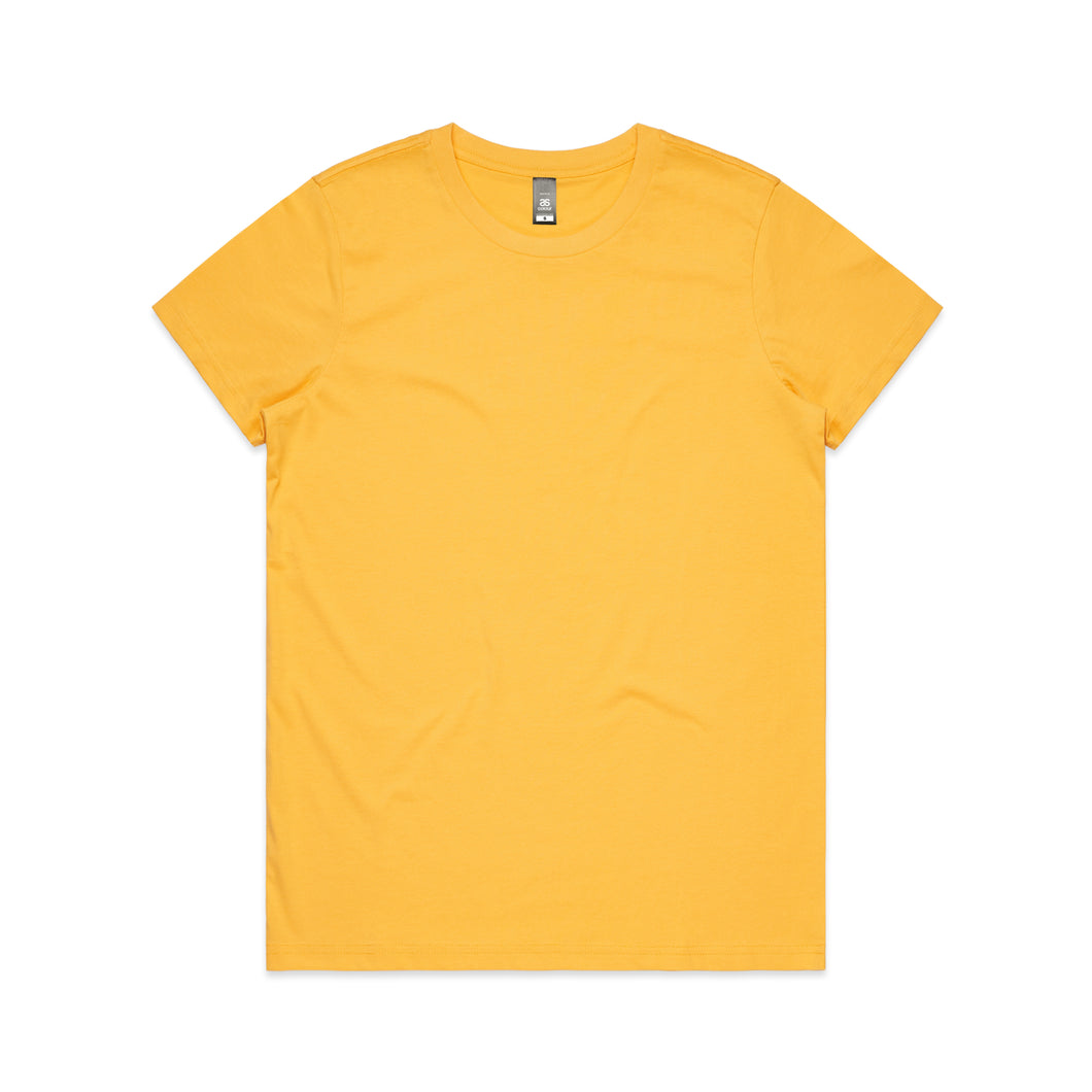 AS Colours (Yellow) WO'S MAPLE TEE  - 4001