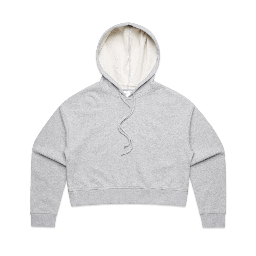 AS Colours (Grey Marley) WO'S CROP HOOD - 4122