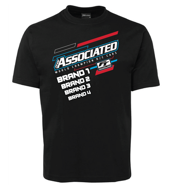 Team Associated V2 T-shirt Custom RC Apparel - Black