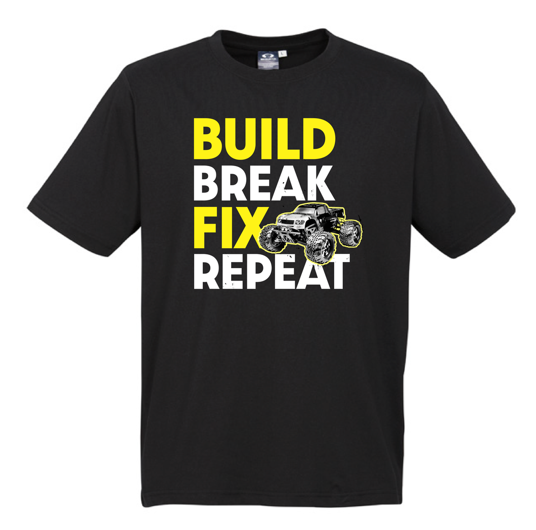 Build, Break, Fix, Repeat T-Shirt - Funny RC T-Shirts