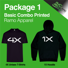 Load image into Gallery viewer, T-Shirt &amp; Hoodie Combo Printed Package 1