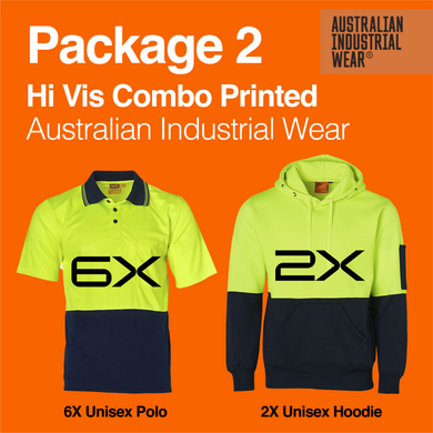 Hi Vis Polo & Hoodie Combo Printed Package 2