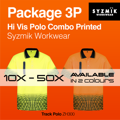 Hi Vis Polo Syzmik ZH300 Printed Package 3P