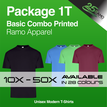 Load image into Gallery viewer, T-Shirt Ramo Combo Printed Package 1T