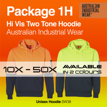 Load image into Gallery viewer, Hi Vis Unisex Hoodie AIW SW38 Printed Package 1H