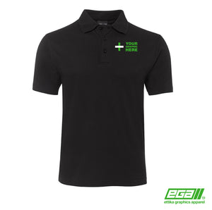 Colour of Cotton (Black) JERSEY POLO - EGA Custom Apparel