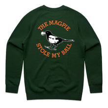 Load image into Gallery viewer, Magpie Stole My Ball Crew Jumper