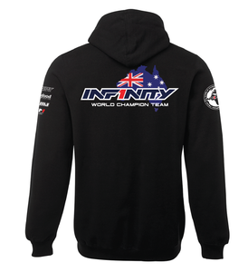 Team Infinity Australia Hoodie Custom RC Apparel - Black (Sponsor Edition)