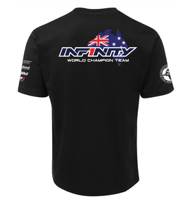 Team Infinity Australia T-shirt Custom RC Apparel - Black