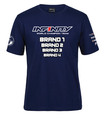 Team Infinity Australia T-shirt Custom RC Apparel - Junior Navy (Sponsor Edition)