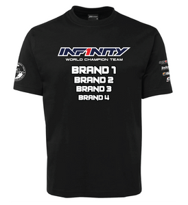 Team Infinity Australia T-shirt Custom RC Apparel - Black (Sponsor Edition)