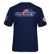 Load image into Gallery viewer, Team Infinity Australia T-shirt Custom RC Apparel - Junior Navy