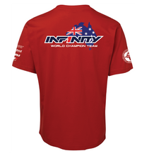 Load image into Gallery viewer, Team Infinity Australia T-shirt Custom RC Apparel - Red (Sponsor Edition)