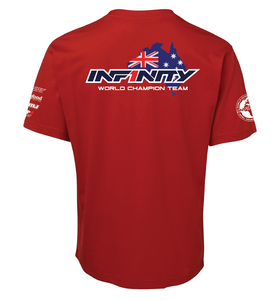 Team Infinity Australia T-shirt Custom RC Apparel - Red (Sponsor Edition)