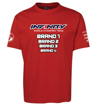 Load image into Gallery viewer, Team Infinity Australia T-shirt Custom RC Apparel - Red (Sponsor Edition)