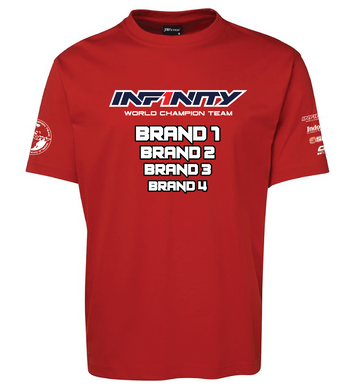 Team Infinity Australia T-shirt Custom RC Apparel - Red (Sponsor Edition)