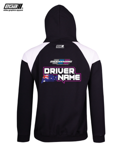 Mugen Seiki Sponsor/Driver Name Performance Black/White Hoodie - Contrast