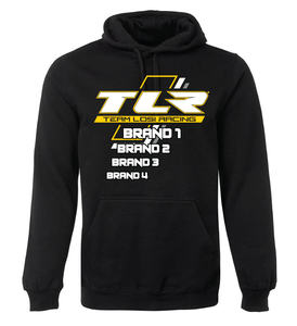 Team Losi Racing V1 Hoodie Custom RC Apparel - Black (Sponsor Edition)