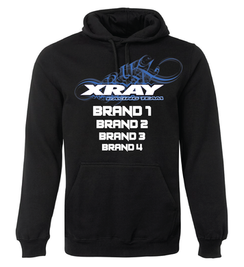 Team X-Ray Hoodie Custom RC Apparel - Black (Sponsor Edition)