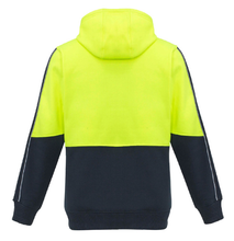 Load image into Gallery viewer, Unisex Hi Vis Pullover Hoodie SYZMIK (Yellow/Navy) Printed