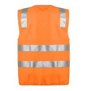 Unisex Hi Vis Full Zip Vest SYZMIK (Orange) Printed