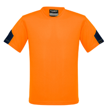 Load image into Gallery viewer, Mens Hi Vis Squad T-Shirt SYZMIK (Orange) Printed