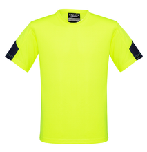 Load image into Gallery viewer, Mens Hi Vis Squad T-Shirt SYZMIK (Yellow) Printed