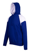 Load image into Gallery viewer, Shepherd Sponsor/Driver Name Performance Royal/White Hoodie - Contrast