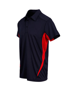 Infinity Sponsor/Driver Name Performance Navy/Red Polo - Cool Dry Fabric