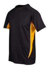 Load image into Gallery viewer, Team Losi Racing Sponsor/Driver Name Performance Black/Yellow T-Shirt - Cool Dry Fabric