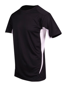 Mugen Seiki Sponsor/Driver Name Performance Black/White T-Shirt - Cool Dry Fabric