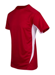 Sworkz Sponsor/Driver Name Performance Red/White T-Shirt - Cool Dry Fabric