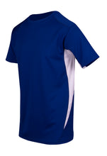 Load image into Gallery viewer, Shepherd Sponsor/Driver Name Performance Royal/White T-Shirt - Cool Dry Fabric